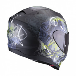 Moto přilba SCORPION EXO-520 EVO AIR MELROSE matná černo/neonově žlutá