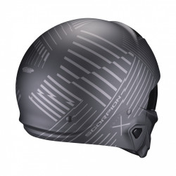 Moto přilba SCORPION EXO-COMBAT II MILES matná černo/stříbrná