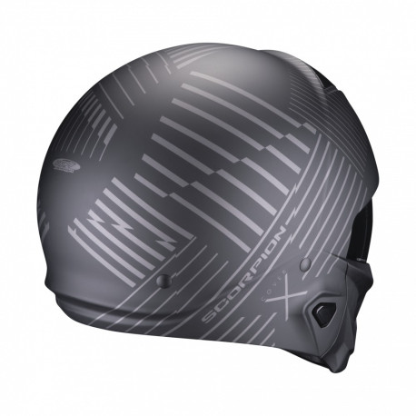 Moto přilba SCORPION EXO-COMBAT II MILES matná černo/stříbrná
