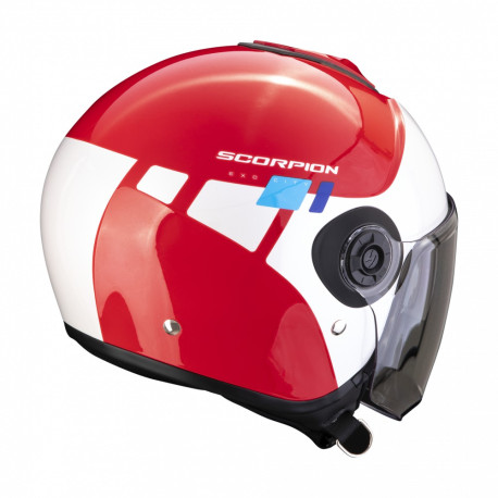Moto přilba SCORPION EXO-CITY II MALL červeno/bílo/modrá