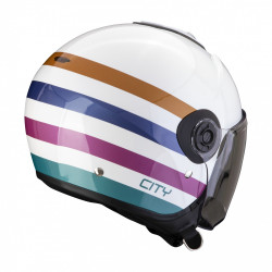 Moto přilba SCORPION EXO-CITY II BEE bílo/zeleno/zlatá