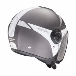 Moto přilba SCORPION EXO-CITY II SHORT matná stříbrno/bílá