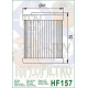 Olejový filter KTM SX-F 400 Racing (2000 - 2002) HIFLOFILTRO