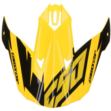 Kšilt pro přilby Cross Cup Two, CASSIDA (žlutý fluo/černý/šedý)