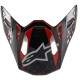 Kšilt pro přilby SUPERTECH S-M10 2020 limitovaná edice SX SAN DIEGO, ALPINESTARS (černá/šedá/červená)