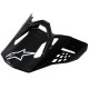Kšilt pro přilby SUPERTECH S-M10 a S-M8 SOLID, ALPINESTARS (černý lesklý)