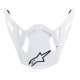 Kšilt pro přilby SUPERTECH S-M10 a S-M8 SOLID, ALPINESTARS (bílý lesklý)