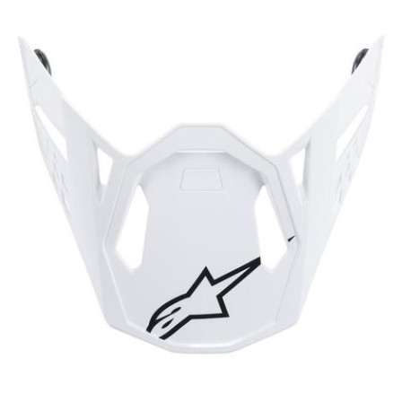 Kšilt pro přilby SUPERTECH S-M10 a S-M8 SOLID, ALPINESTARS (bílý lesklý)