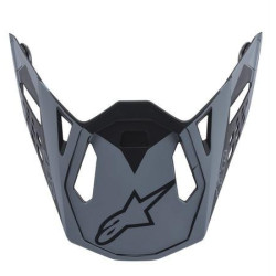 Kšilt pro přilby SUPERTECH S-M10 META, ALPINESTARS (černý/šedý matný, verze ECE 22.05)