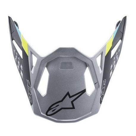 Kšilt pro přilby SUPERTECH S-M8 CONTACT, ALPINESTARS (stříbrná matná)