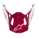 Kšilt pro přilby SUPERTECH S-M8 CONTACT, ALPINESTARS (červená/bílá matná)