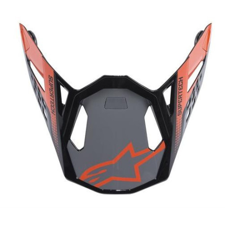 Kšilt pro přilby SUPERTECH S-M8 TRIPLE, ALPINESTARS (oranžová/šedá/černá lesklá)