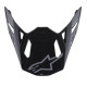 Kšilt pro přilby SUPERTECH S-M8 RADIUM, ALPINESTARS (černá/šedá lesklá)