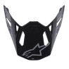 Kšilt pro přilby SUPERTECH S-M8 RADIUM, ALPINESTARS (černá/šedá lesklá)