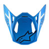 Kšilt pro přilby SUPERTECH S-M8 RADIUM, ALPINESTARS (modrá lesklá)