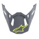 Kšilt pro přilby SUPERTECH S-M8 RADIUM, ALPINESTARS (šedá/žlutá fluo matná)