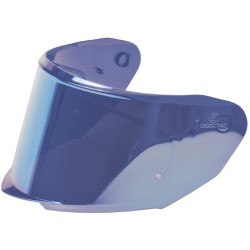 Plexi pro přilby Integral GT 2.0 s přípravou pro Pinlock, CASSIDA (modré chromové)