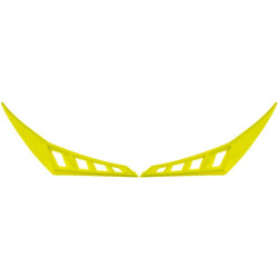 Zadní kryty vrchní ventilace pro přilby Cross Pro 2, CASSIDA (žlutá fluo)