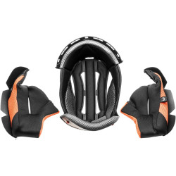 Lícnice a klobouk pro přilby Cross Cup Two/Sonic, CASSIDA (černá/šedá/oranžová)