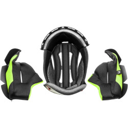 Lícnice a klobouk pro přilby Cross Cup Two/Sonic, CASSIDA (černá/šedá/žlutá fluo)