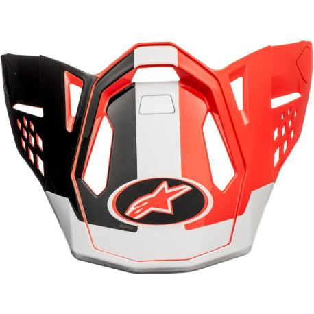Kšilt pro přilby SUPERTECH S-M10 ANGEL, ALPINESTARS (červená/černá/bílá)