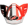 Kšilt pro přilby SUPERTECH S-M10 ANGEL, ALPINESTARS (červená/černá/bílá)