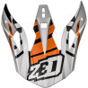 Kšilt pro přilby X1.9 a X1.9D, ZED (oranžová/bílá/černá)