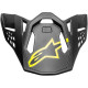 Kšilt pro přilby SUPERTECH S-M10 AMS, ALPINESTARS (šedá/bílá/žlutá fluo/černá)