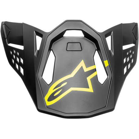 Kšilt pro přilby SUPERTECH S-M10 AMS, ALPINESTARS (šedá/bílá/žlutá fluo/černá)