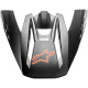 Kšilt pro přilby S-M5 COMPASS, ALPINESTARS (černá/oranžová fluo matná) 2022