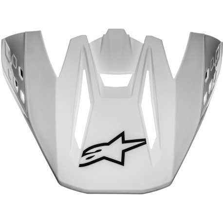 Kšilt pro přilby S-M5 SOLID, ALPINESTARS (lesklá bílá) 2022