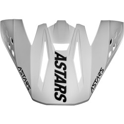 Kšilt pro přilby S-M5 RAYON, ALPINESTARS (bílá/černá matná, verze ECE 22.05)