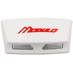 Zadní kryty ventilace pro přilby Modulo 2.0, CASSIDA (bílá lesklá, vč. červeného loga)