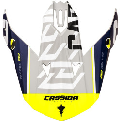 Kšilt pro přilby Cross Cup Sonic, CASSIDA (modrá matná/bílá/žlutá fluo)