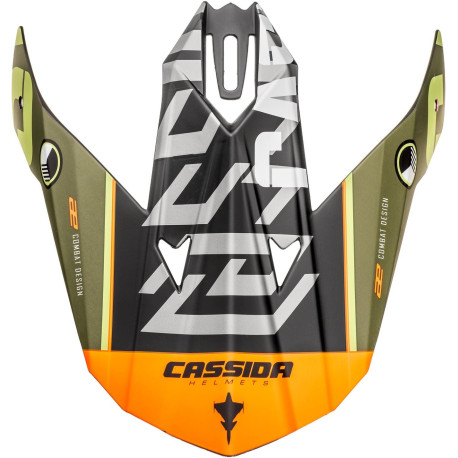 Kšilt pro přilby Cross Cup Sonic Junior, CASSIDA, dětská (zelená matná/oranžová)
