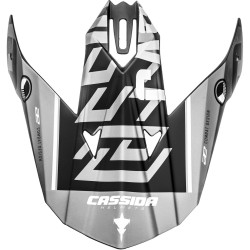 Kšilt pro přilby Cross Cup Sonic Junior, CASSIDA, dětská (černá matná/šedá)