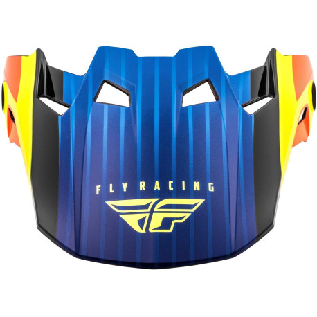 Kšilt FORMULA CARBON PRIME (hi-vis, modrá, červená)