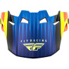Kšilt FORMULA CARBON PRIME (hi-vis, modrá, červená)