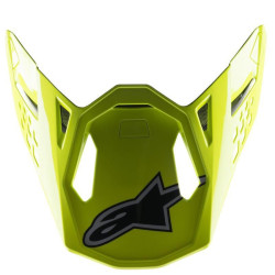 Kšilt pro přilby SUPERTECH S-M8 FACTORY, ALPINESTARS (černá/žlutá fluo/modrá lesklá)