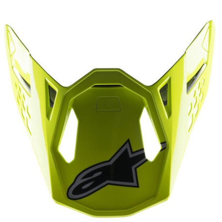 Kšilt pro přilby SUPERTECH S-M8 FACTORY, ALPINESTARS (černá/žlutá fluo/modrá lesklá)