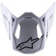 Kšilt pro přilby SUPERTECH S-M8 RADIUM 2, ALPINESTARS (černá/bílá lesklá)