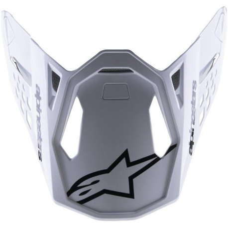 Kšilt pro přilby SUPERTECH S-M8 RADIUM 2, ALPINESTARS (černá/bílá lesklá)