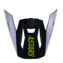 Kšilt pro přilby S-M5 RAYON, ALPINESTARS (černá/žlutá fluo/tmavě modrá, verze ECE 22.05)