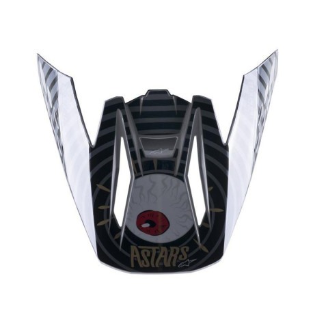 Kšilt pro přilby S-M5 SOLAR FLARE, ALPINESTARS (černá/šedá)