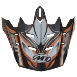 Kšilt pro přilby MX-1/MX-2 Technical, MT - Španělsko (oranžová/černá/bílá/šedá)