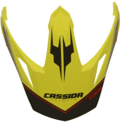 Kšilt pro přilby Tour Globe, CASSIDA - ČR (černá/žlutá fluo/červená)
