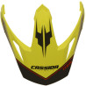 Kšilt pro přilby Tour Globe, CASSIDA - ČR (černá/žlutá fluo/červená)
