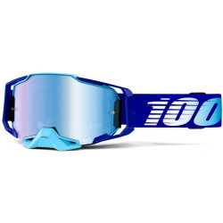Brýle ARMEGA Royal, 100% (modré chromované plexi s čepy pro slídy)