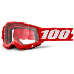 ACCURI 2, 100% OTG brýle červené, čiré plexi
