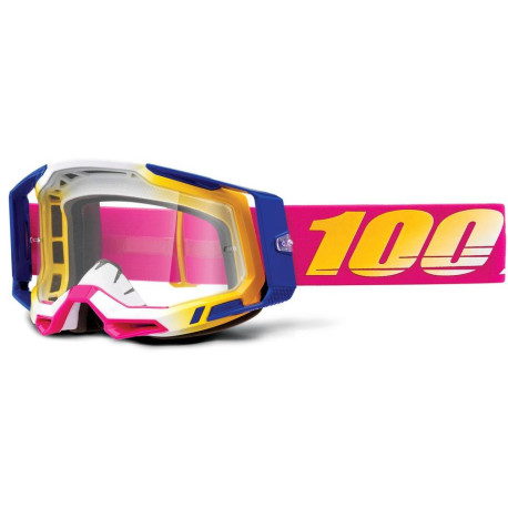 RACECRAFT 2, 100% brýle MISSION, čiré plexi